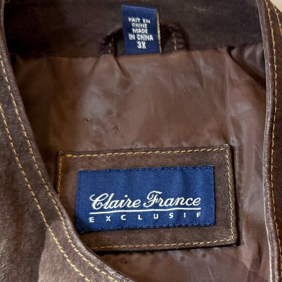 Vintage Brown Leather Jacket – Military Style - Picture 9 of 9